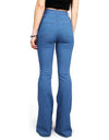 High Waist Wide Leg Stretch Flare Jeans - Fashion Damsel