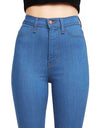 High Waist Wide Leg Stretch Flare Jeans - Fashion Damsel