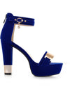 Suede Platform Heels - Fashion Damsel