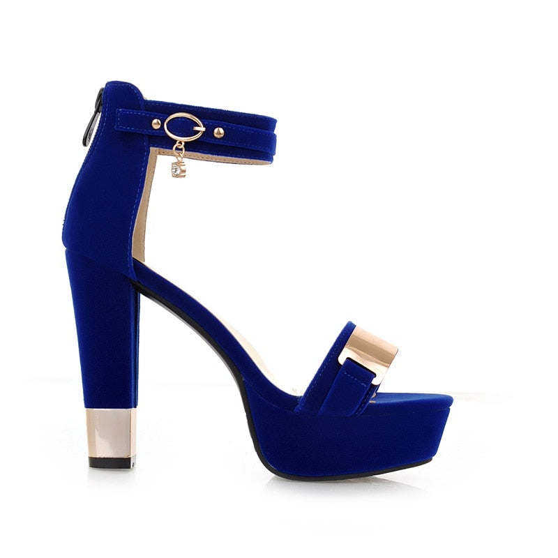 Suede Platform Heels - Fashion Damsel