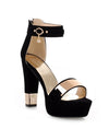 Suede Platform Heels - Fashion Damsel