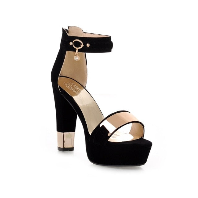 Suede Platform Heels - Fashion Damsel