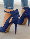Bowknot Pointed Toe High Heels - Fashion Damsel