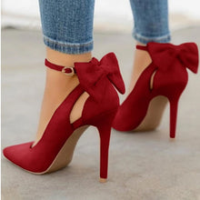 Cargar imagen en el visor de la galería, Bowknot Pointed Toe High Heels - Fashion Damsel
