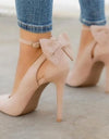 Bowknot Pointed Toe High Heels - Fashion Damsel