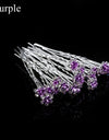 50/20 pcs/pack Women Flowers Hairpin Stick