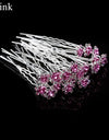 50/20 pcs/pack Women Flowers Hairpin Stick