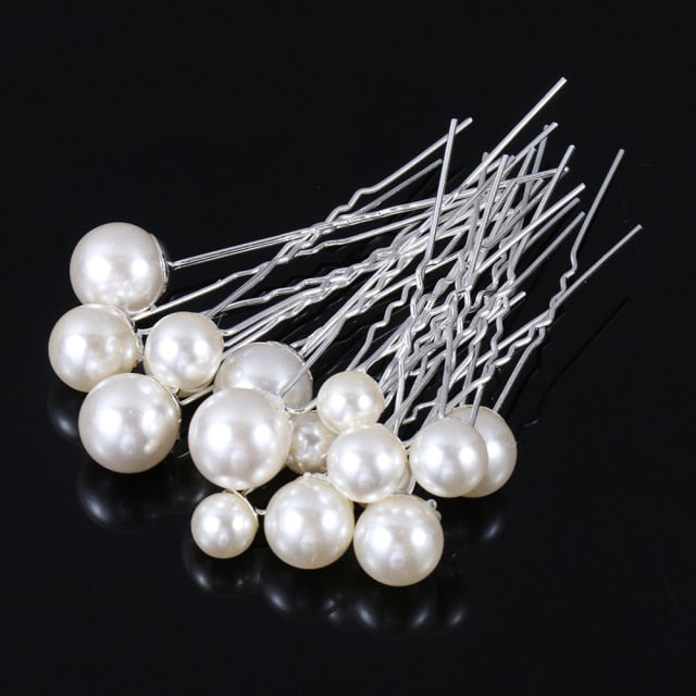 50/20 pcs/pack Women Flowers Hairpin Stick