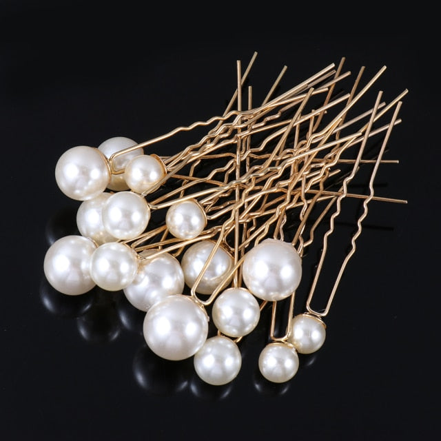 50/20 pcs/pack Women Flowers Hairpin Stick