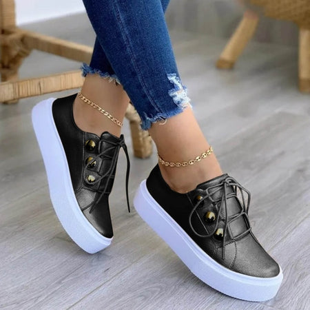 Light Weight Leather Casual Shoes - Fashion Damsel