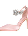 Elegant Rhinestone High Heel Pumps - Fashion Damsel