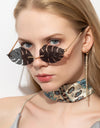 Leaf shape retro sunglasses - Fashion Damsel