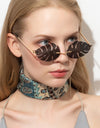 Leaf shape retro sunglasses - Fashion Damsel