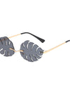 Leaf shape retro sunglasses - Fashion Damsel