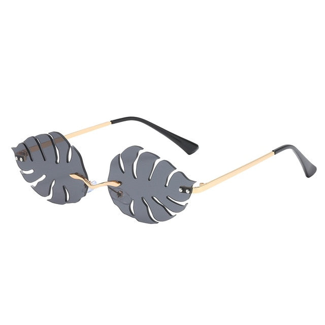 Leaf shape retro sunglasses - Fashion Damsel