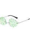 Leaf shape retro sunglasses - Fashion Damsel