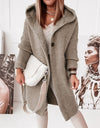 Mid-length All-match Cardigan Hooded Sweater - Fashion Damsel