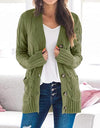 Knitted Cardigan V-Neck Button Sweater - Fashion Damsel