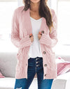 Knitted Cardigan V-Neck Button Sweater - Fashion Damsel