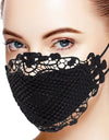 Washable Lace Elastic Face Mask - Fashion Damsel