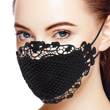 将图片加载到图库查看器，Washable Lace Elastic Face Mask - Fashion Damsel
