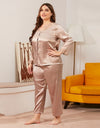 Silk Satin Sleepwear Pajama Set - Fashion Damsel