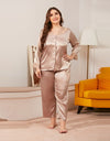 Silk Satin Sleepwear Pajama Set - Fashion Damsel