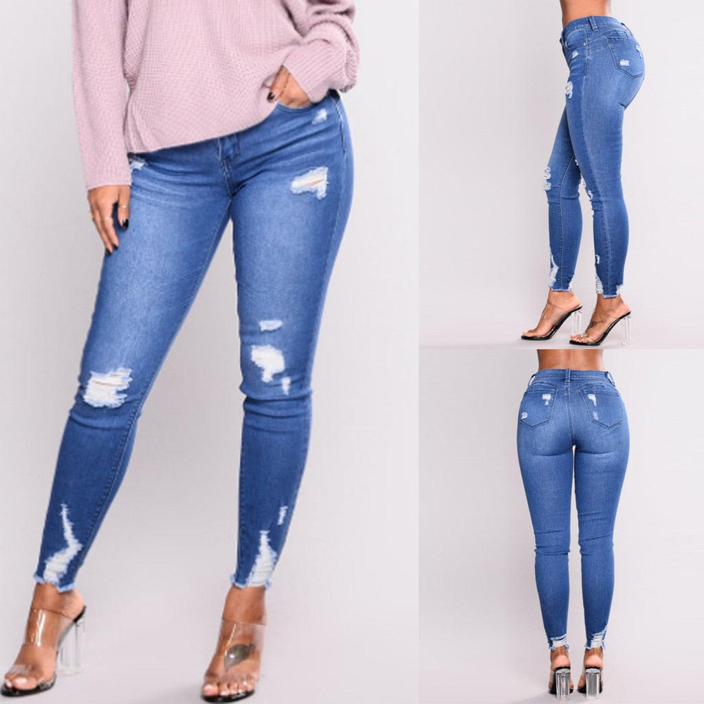 Casual All Seasons Jeans For Women - Fashion Damsel