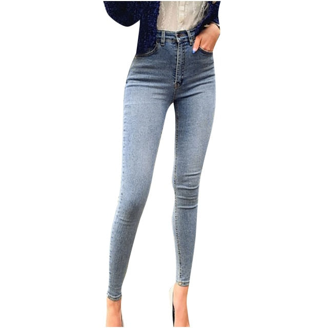 Casual Skinny Pencil Pants Jeans - Fashion Damsel