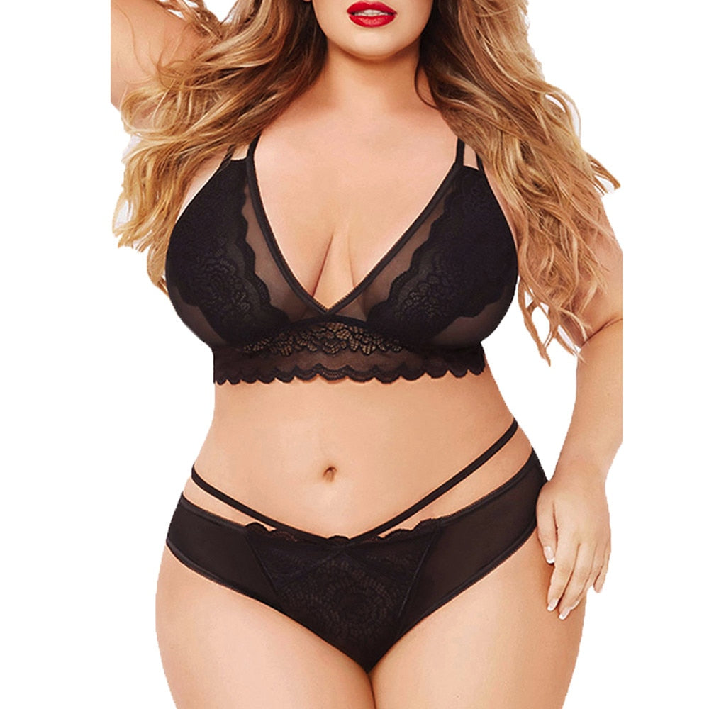 Lace Push Up Bra And Panty Set - Fashion Damsel