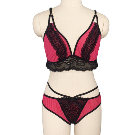 Lace Push Up Bra And Panty Set - Fashion Damsel
