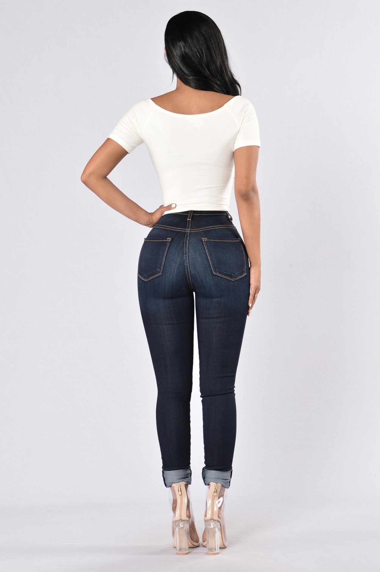 Elastic Skinny Jeans - Fashion Damsel