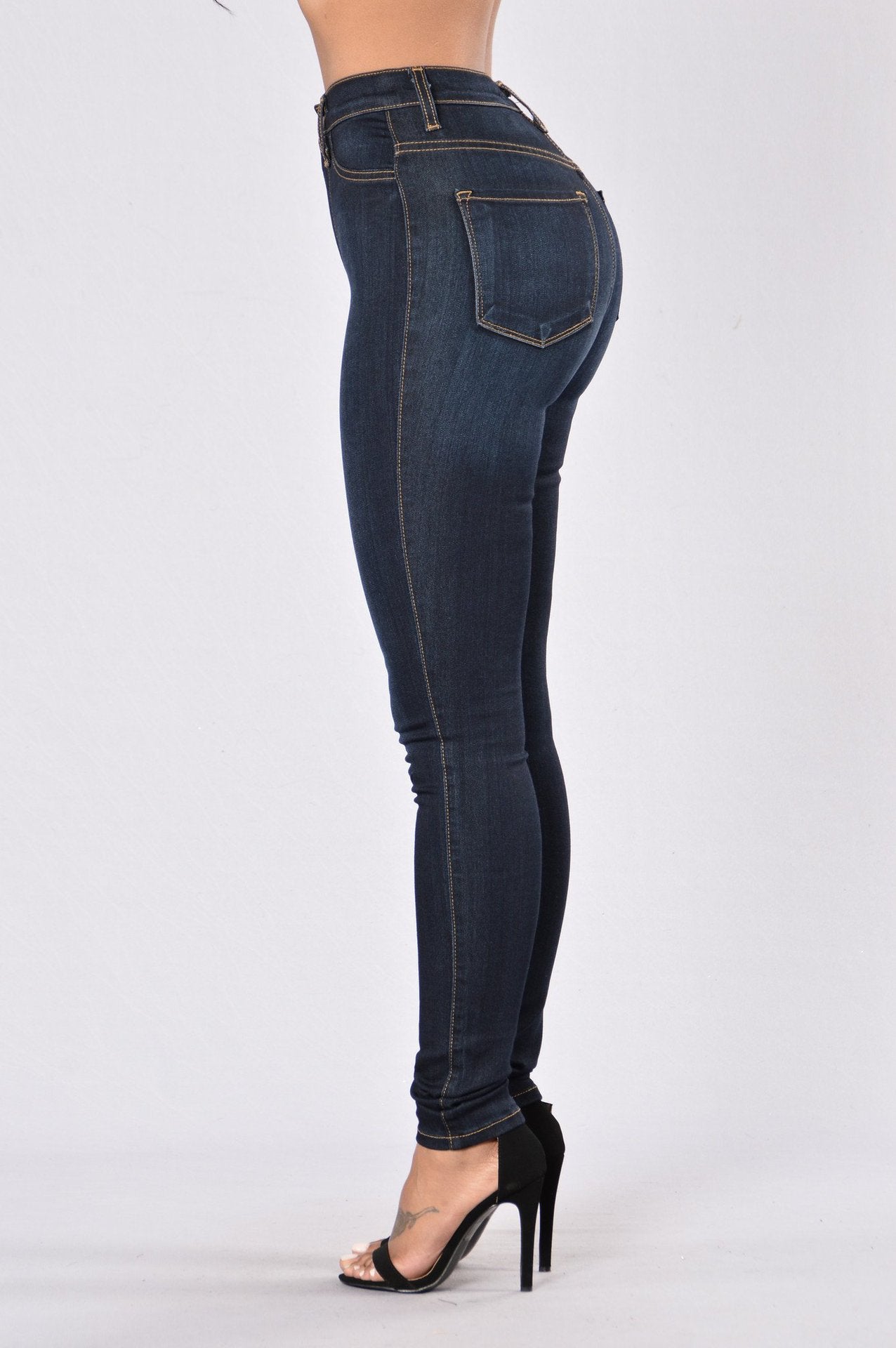 Elastic Skinny Jeans - Fashion Damsel