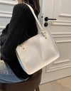 Large Nylon Solid Color Handbag Bags - Fashion Damsel