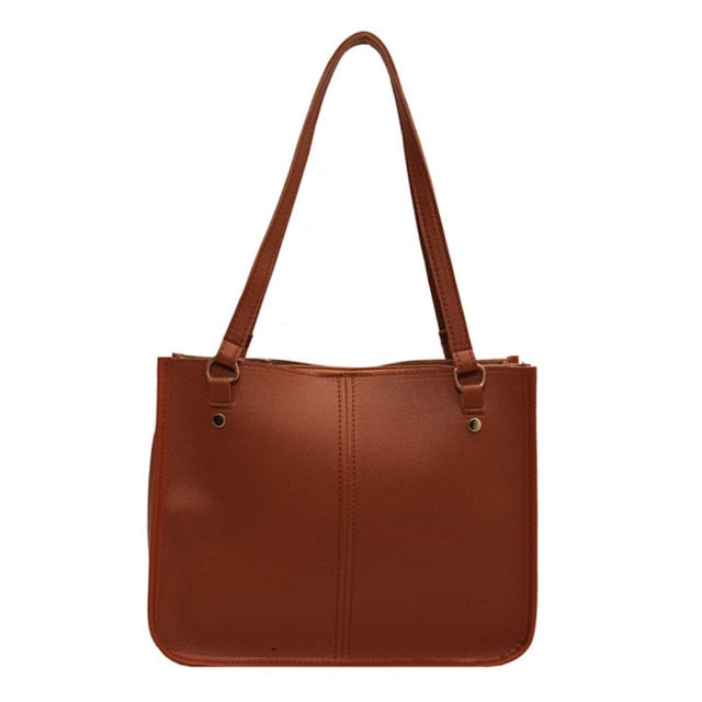 Large Nylon Solid Color Handbag Bags - Fashion Damsel