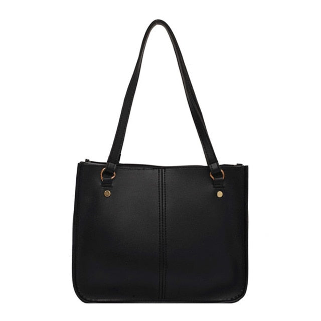 Large Nylon Solid Color Handbag Bags - Fashion Damsel
