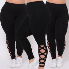 Load image into Gallery viewer, Criss-Cross Soft Comfort Skinny Leggings - Fashion Damsel
