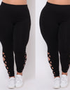 Criss-Cross Soft Comfort Skinny Leggings - Fashion Damsel