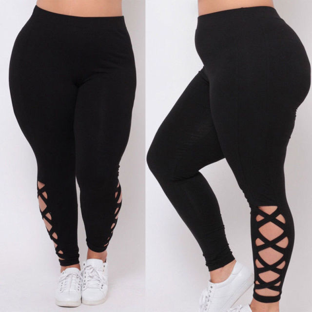 Criss-Cross Soft Comfort Skinny Leggings - Fashion Damsel