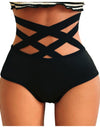 Strappy High Waist Brief Lingerie Underwear - Fashion Damsel