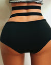Strappy High Waist Brief Lingerie Underwear - Fashion Damsel