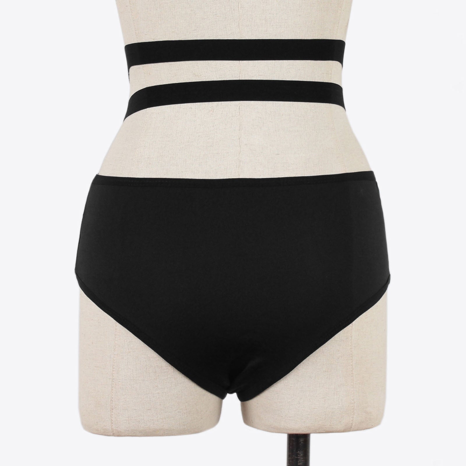 Strappy High Waist Brief Lingerie Underwear - Fashion Damsel