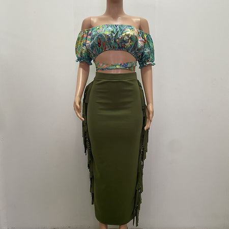 Autumn/Winter Tassel Long Skirt