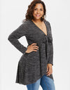 Irregular Hem Long V-neck Blouse - Fashion Damsel