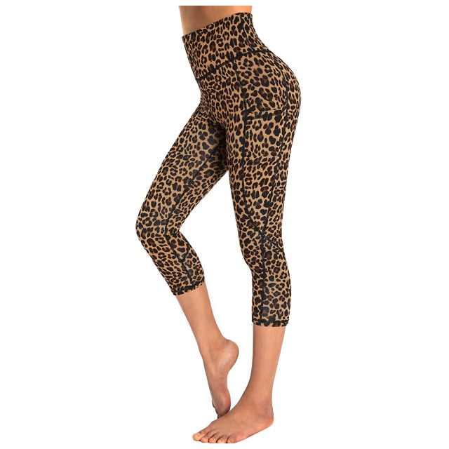 Leopard Print Fitness Leggings Fashion - Fashion Damsel