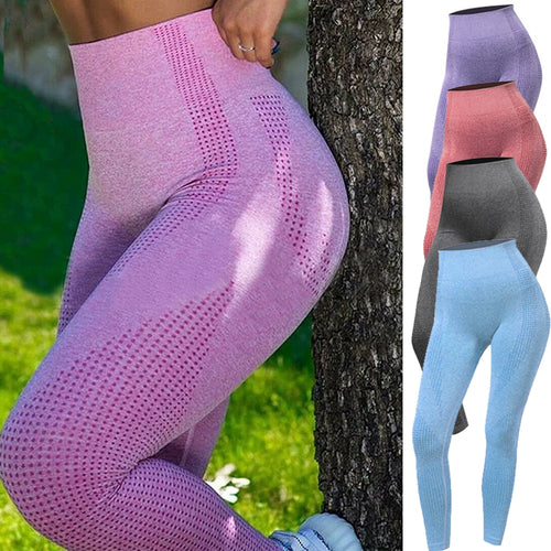 High Waist Push Up Stretch Sport Tights - Fashion Damsel