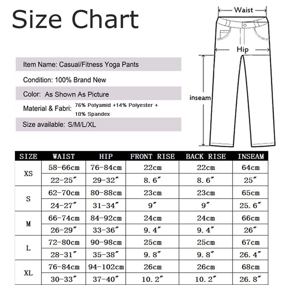 High Waist Push Up Stretch Sport Tights - Fashion Damsel