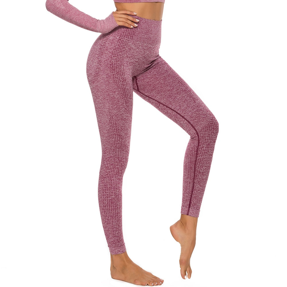 High Waist Push Up Stretch Sport Tights - Fashion Damsel