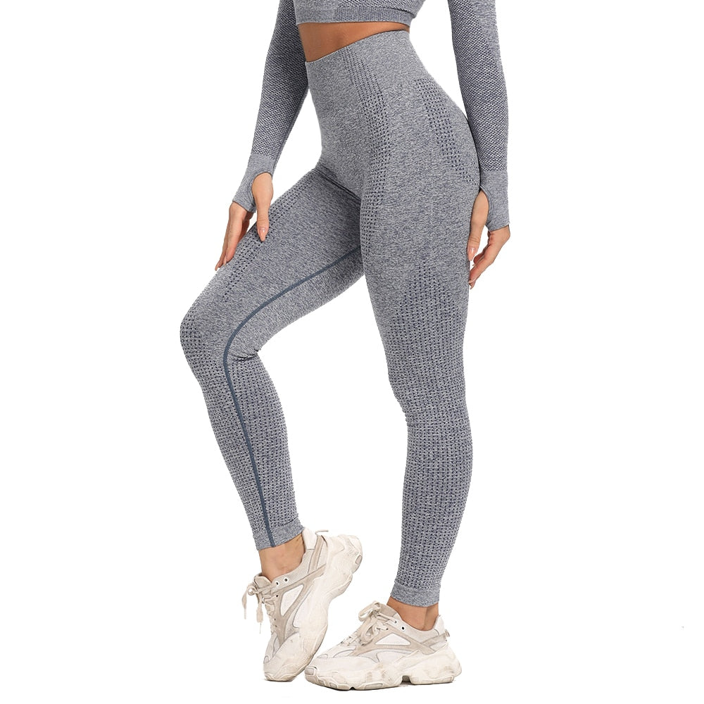 High Waist Push Up Stretch Sport Tights - Fashion Damsel