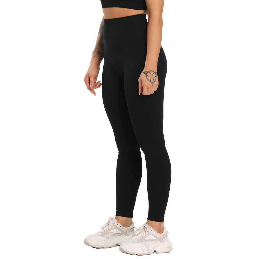 High Waist Push Up Stretch Sport Tights - Fashion Damsel